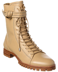 Alexandre Birman Evelyn Leather Bootie Brown Multi