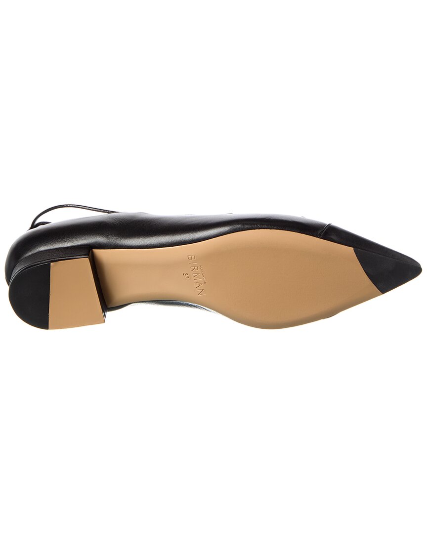 Alexandre Birman Slim Clarita Lace-Up Leather Flat
