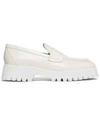 Freda Salvador Hana Leather Loafer White