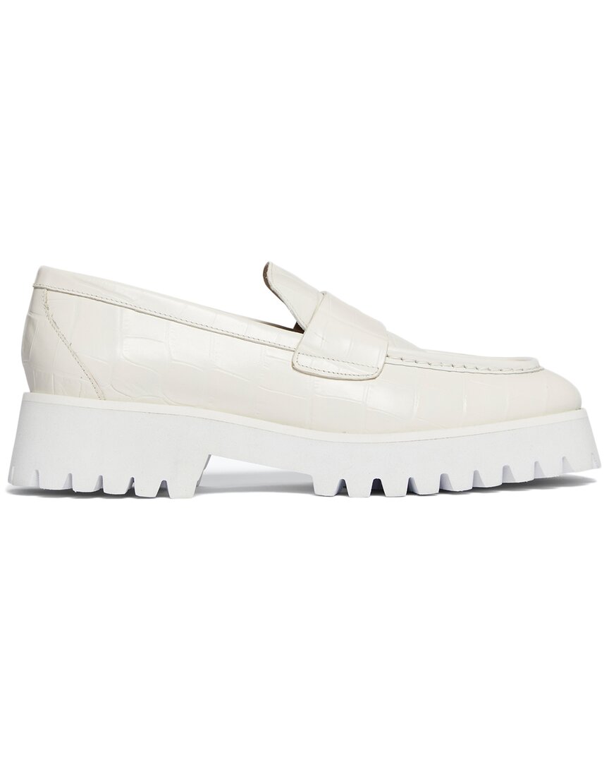 Freda Salvador Hana Leather Loafer White