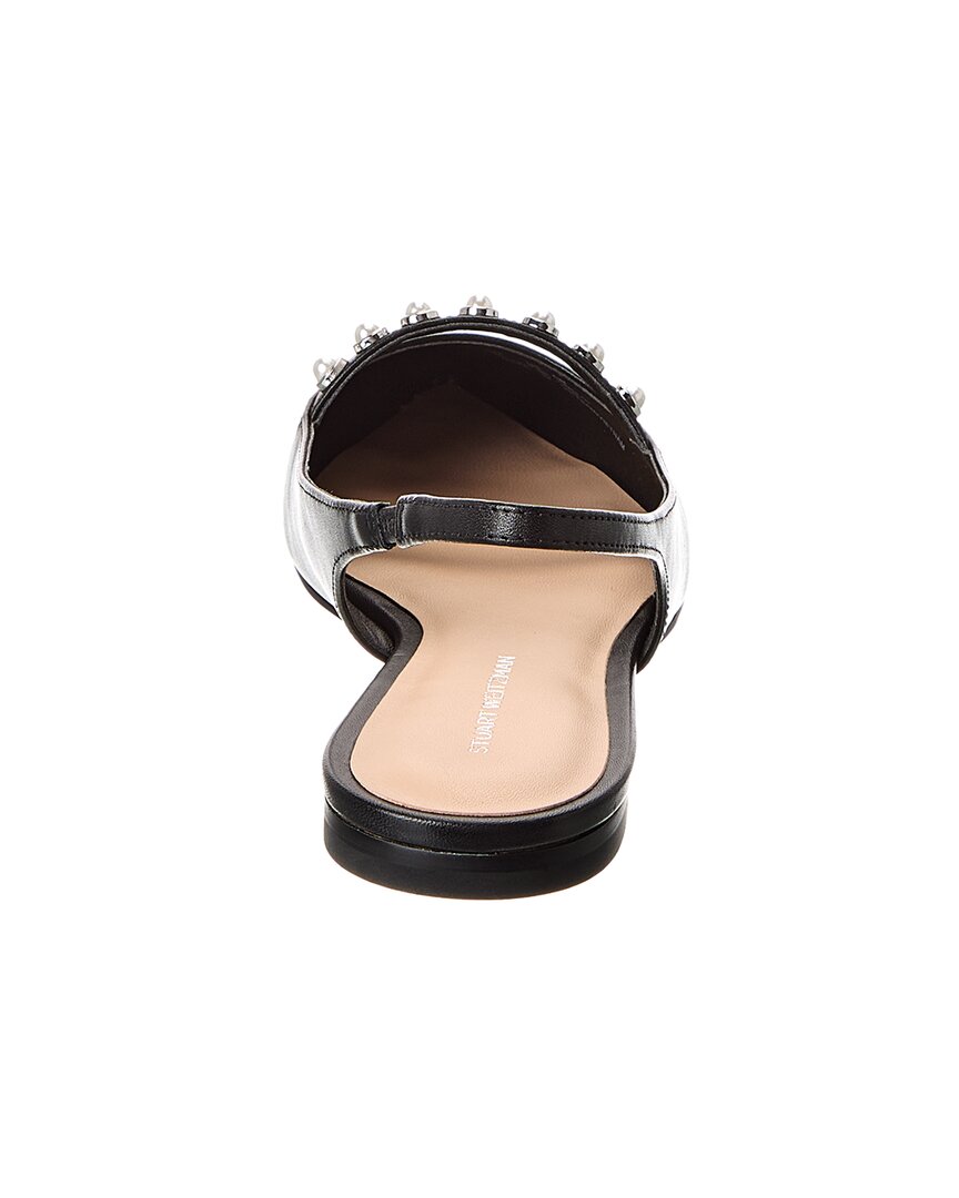 Stuart Weitzman Pearl Leather Slingback Flat