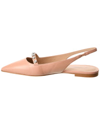 Stuart Weitzman Pearl Leather Slingback Flat