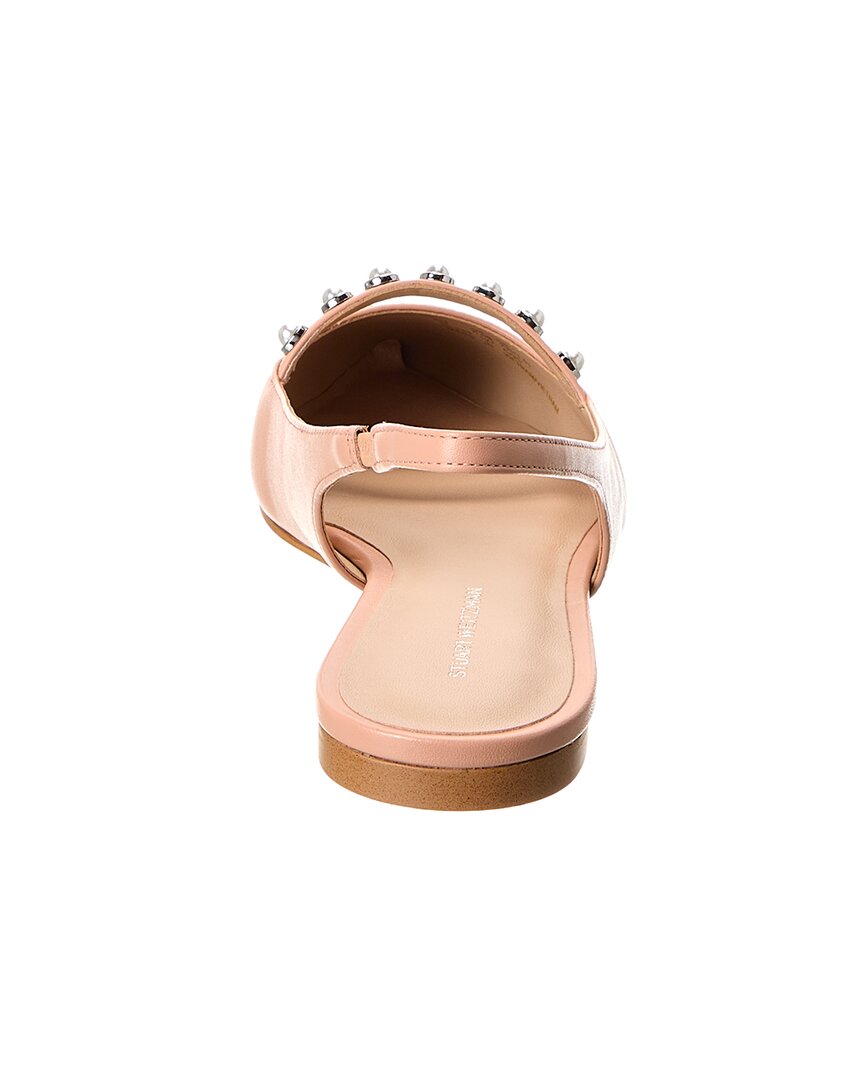 Stuart Weitzman Pearl Leather Slingback Flat