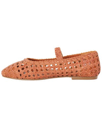 Tiffany & Fred Paris Crochet Leather Flat