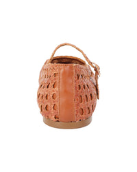 Tiffany & Fred Paris Crochet Leather Flat