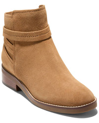 Cole Haan Rosalyn Waterproof Ankle Strap Suede Boot