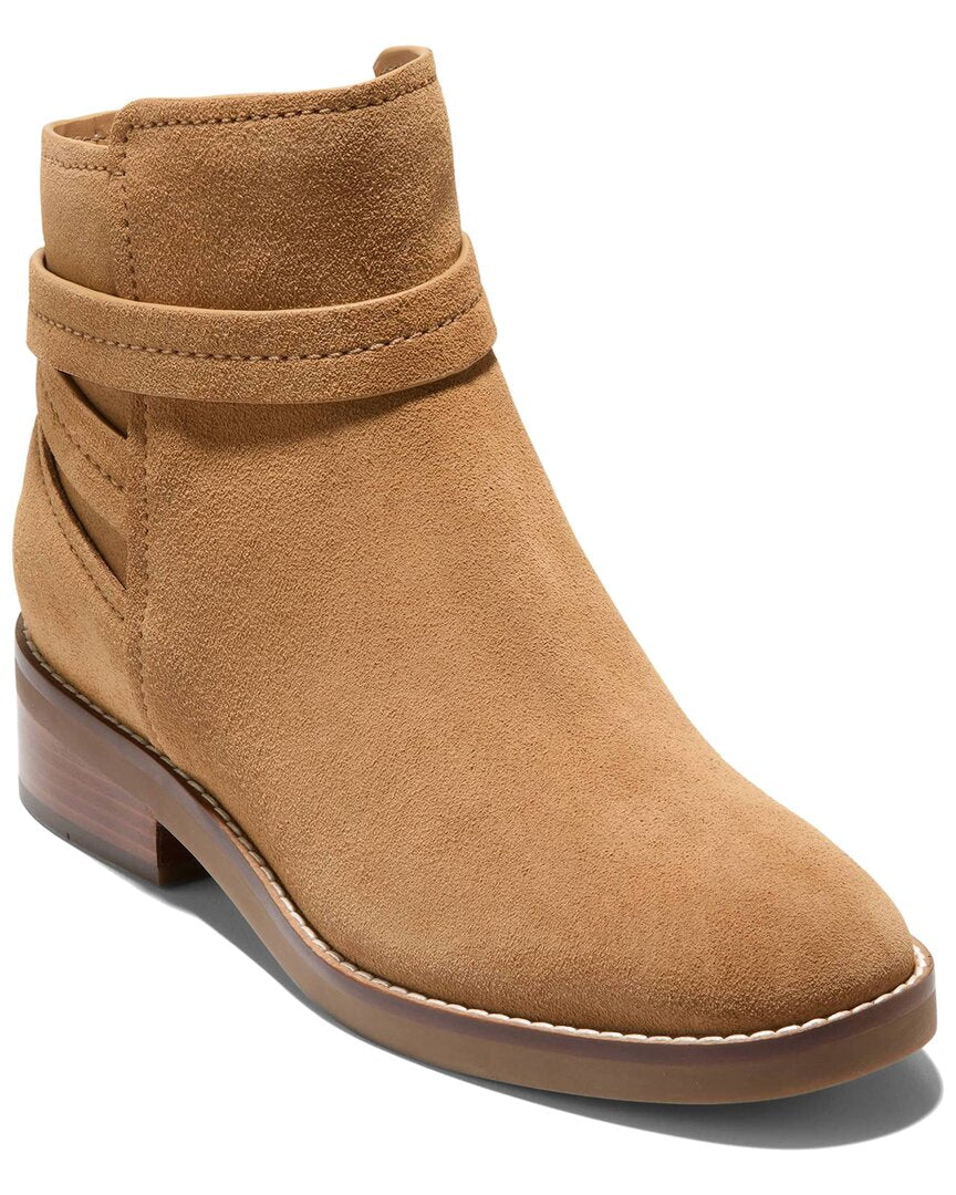 Cole Haan Rosalyn Waterproof Ankle Strap Suede Boot