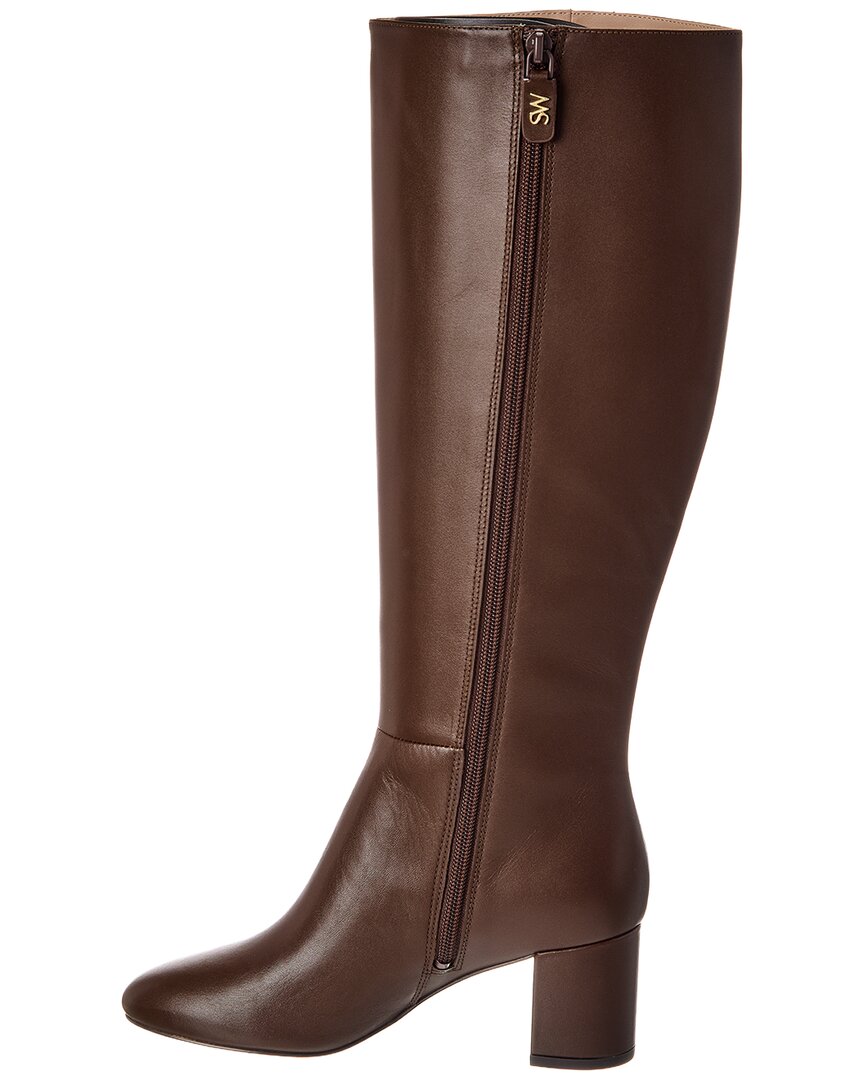 Stuart Weitzman Celina Zip Leather Knee-High Boot