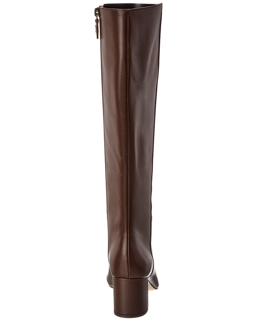 Stuart Weitzman Celina Zip Leather Knee-High Boot