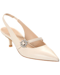 Stuart Weitzman Aura Mary Jane Leather Slingback Pump