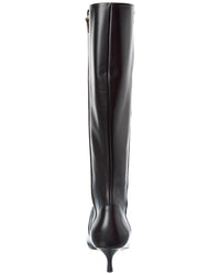 Stuart Weitzman Mara 50 Zip Leather Knee-High Boot