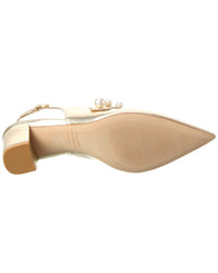 Stuart Weitzman Pia Mary Jane Leather Slingback Pump