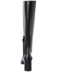 Stuart Weitzman Nola Zip Leather Knee-High Boot