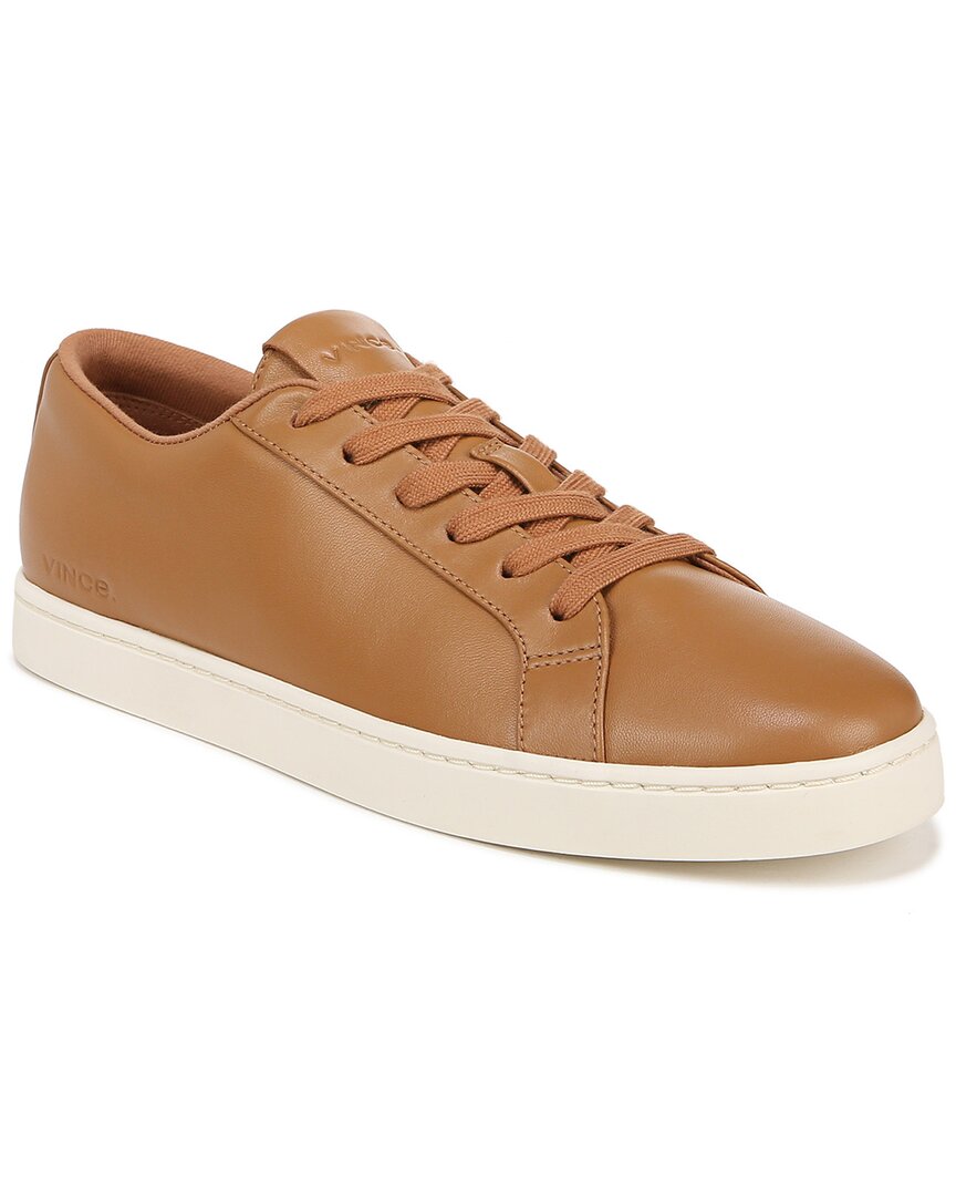 Vince Keoni Leather Sneaker Tan