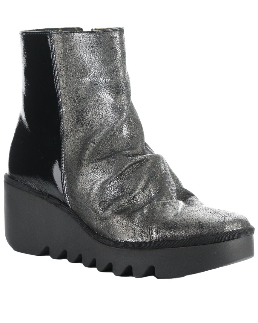 Fly London Baan Leather & Patent Boot