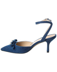 Stuart Weitzman Luella Strap 75 Denim Pump