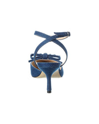 Stuart Weitzman Luella Strap 75 Denim Pump