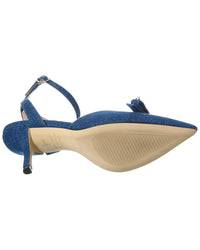 Stuart Weitzman Luella Strap 75 Denim Pump