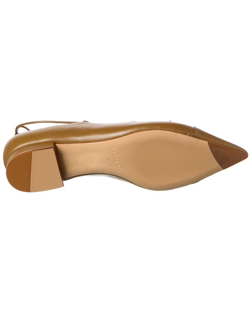 Alexandre Birman Slim Clarita Lace-Up Leather Flat