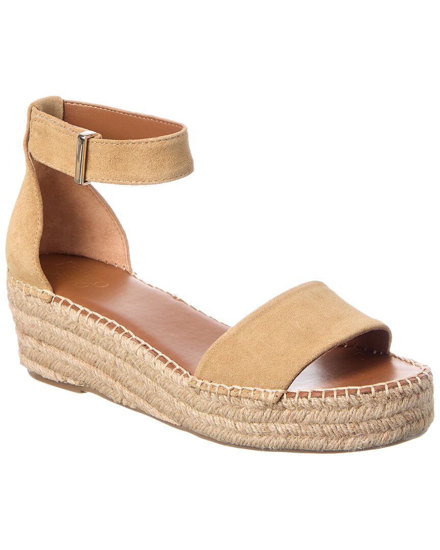 Franco Sarto Pela Sandstone Suede & Canvas Sandal