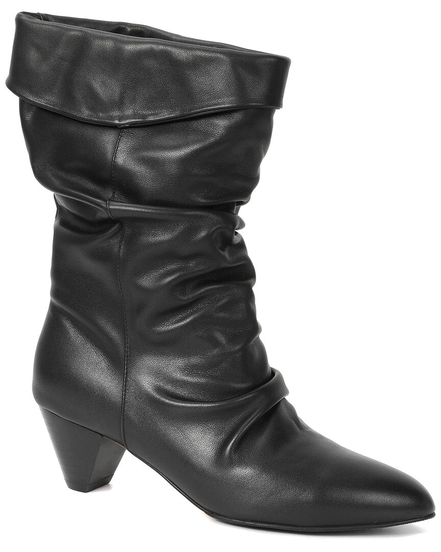 Tiffany & Fred Paris Slouch Cuff Leather Boot