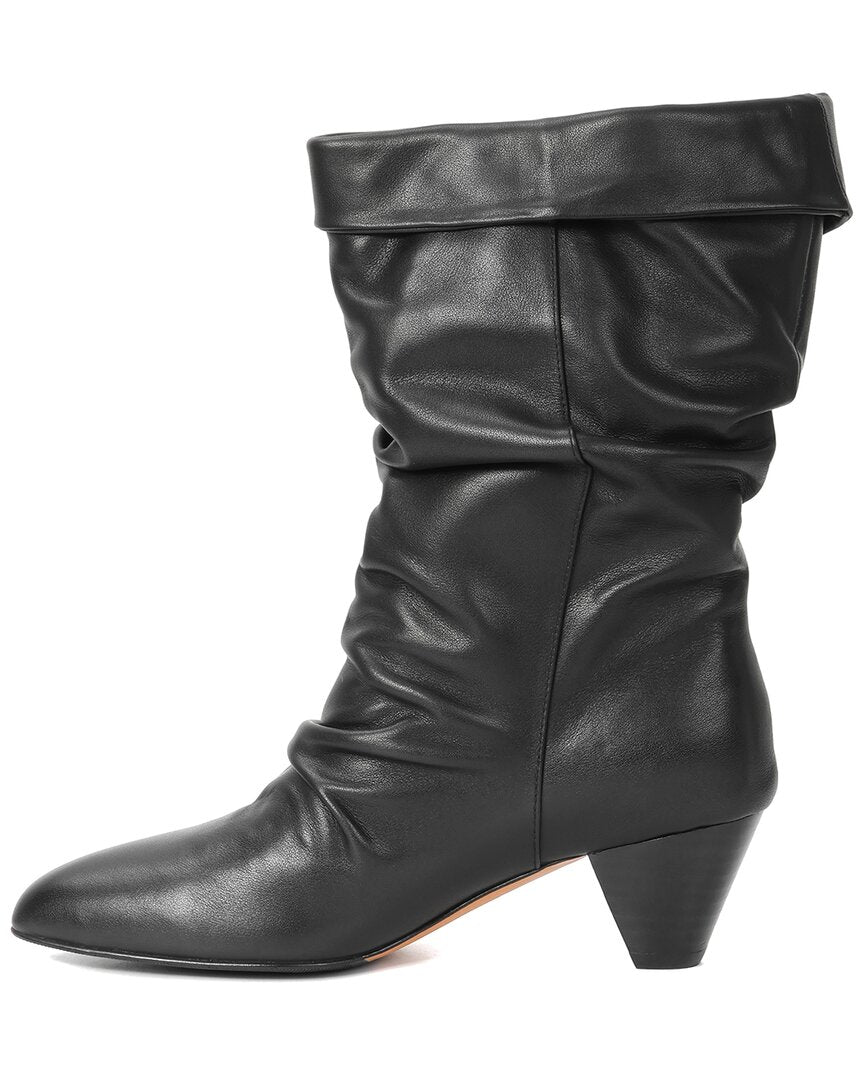 Tiffany & Fred Paris Slouch Cuff Leather Boot
