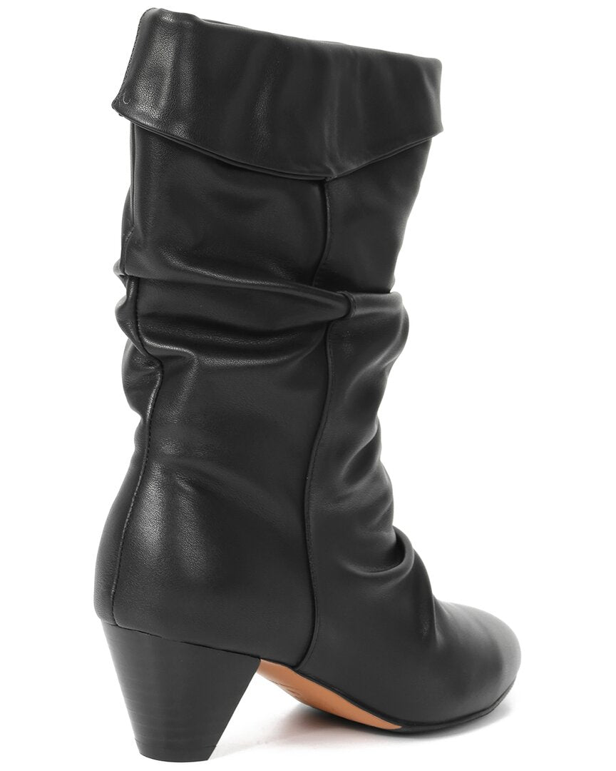 Tiffany & Fred Paris Slouch Cuff Leather Boot