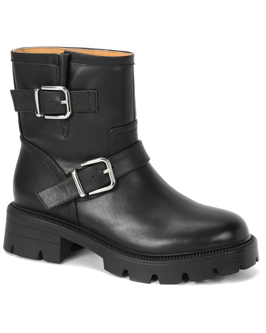 Tiffany & Fred Paris Leather Moto Bootie