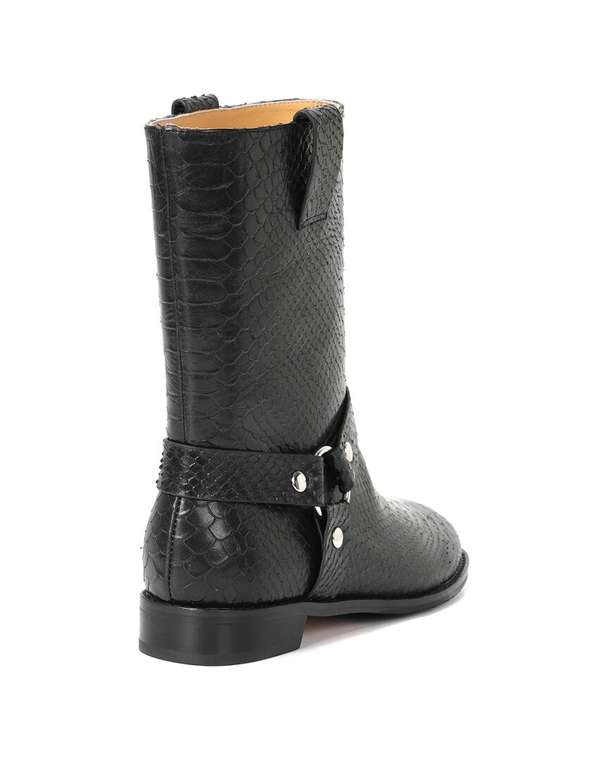 Tiffany & Fred Paris Leather Harness Bootie