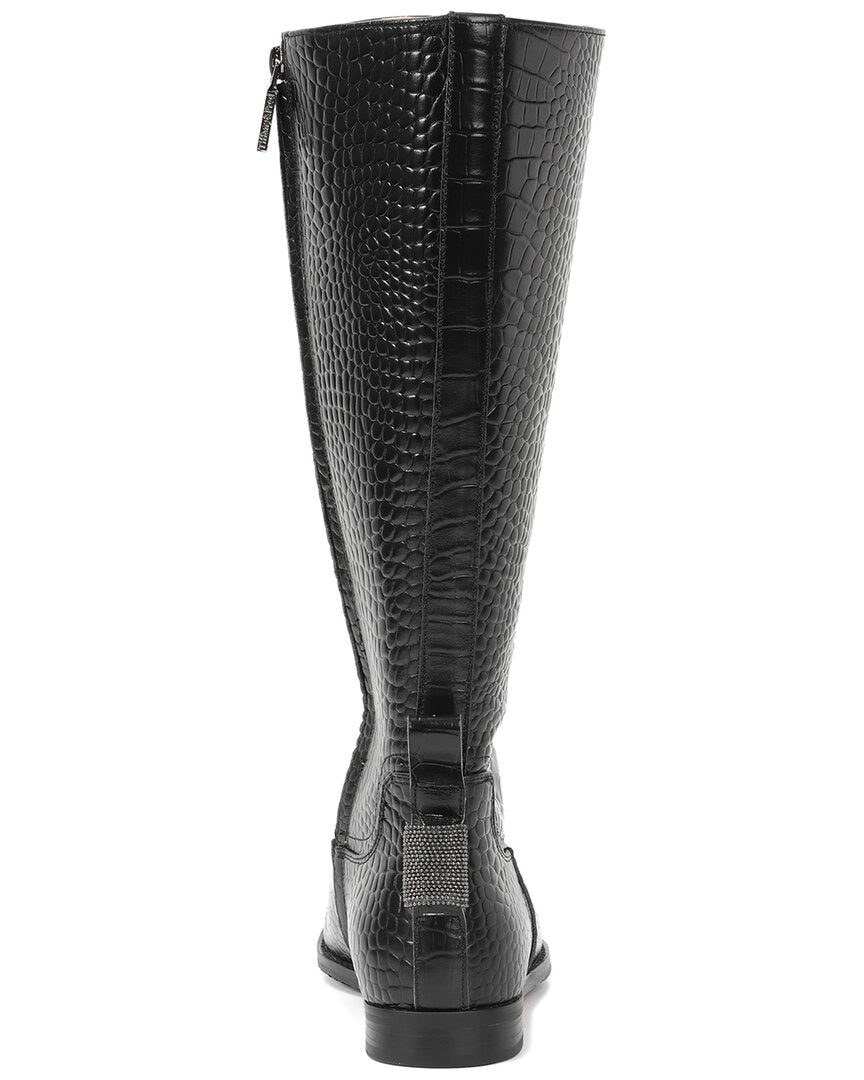 Tiffany & Fred Paris Embossed Leather Riding Boot