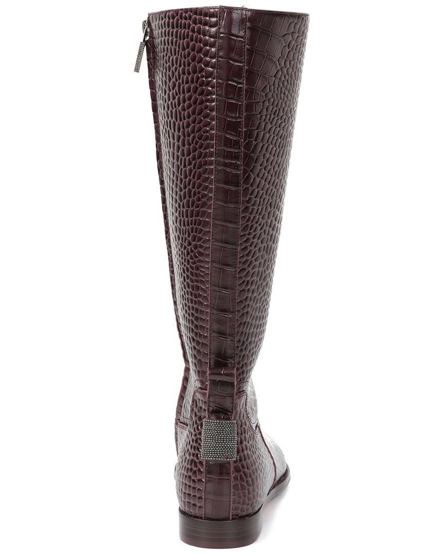 Tiffany & Fred Paris Embossed Leather Riding Boot