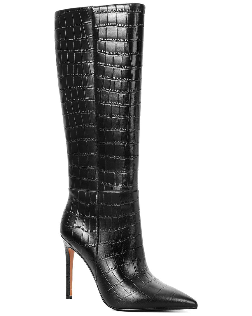 Tiffany & Fred Paris Embossed Leather Boot