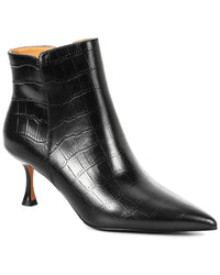 Tiffany & Fred Paris Embossed Leather Bootie