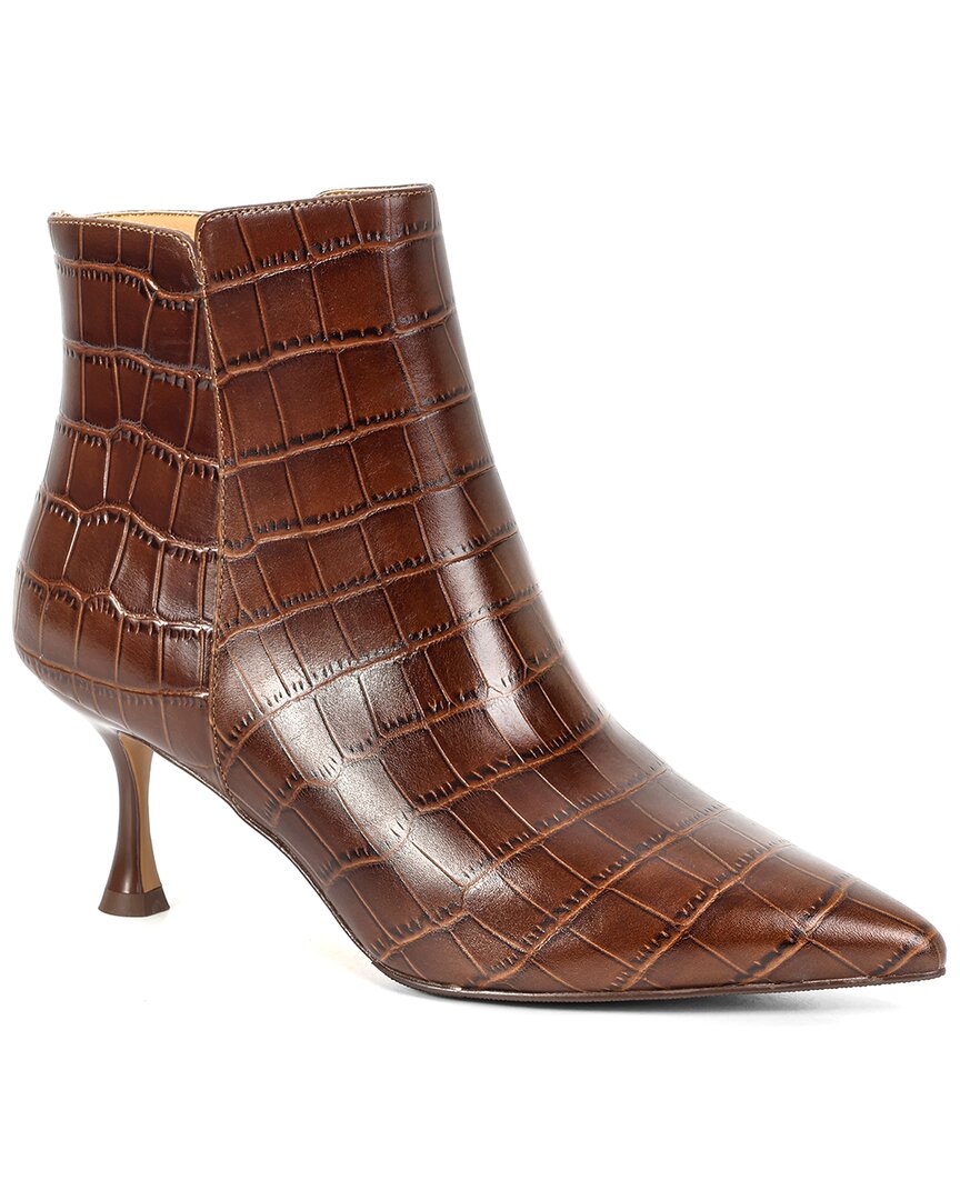 Tiffany & Fred Paris Embossed Leather Bootie