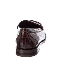 Madewell Madewell Grayson Croc-Embossed Leather Penny Loafer