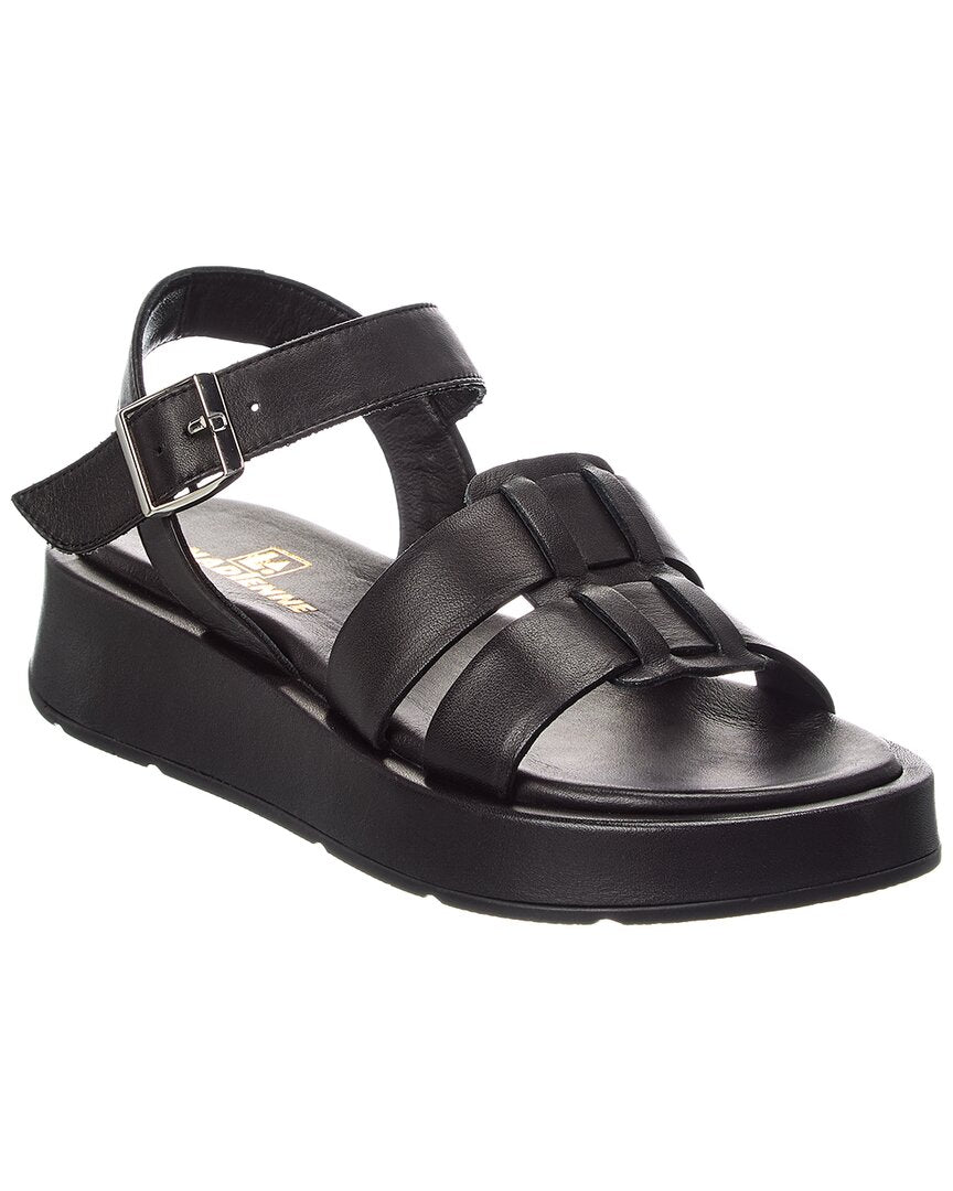La Canadienne Acorn Leather Platform Sandal