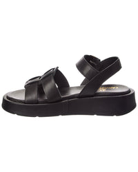 La Canadienne Acorn Leather Platform Sandal