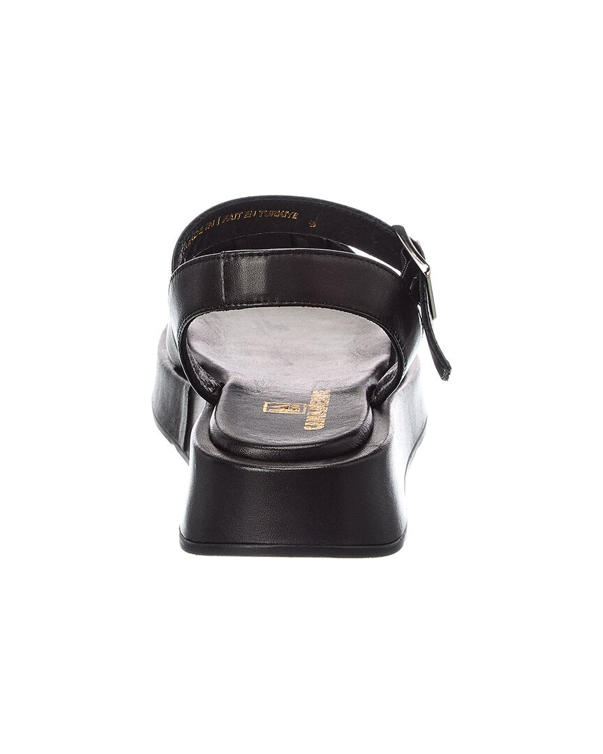 La Canadienne Acorn Leather Platform Sandal