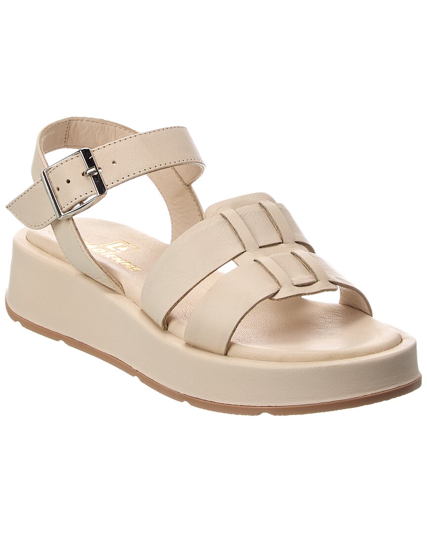 La Canadienne Acorn Leather Platform Sandal