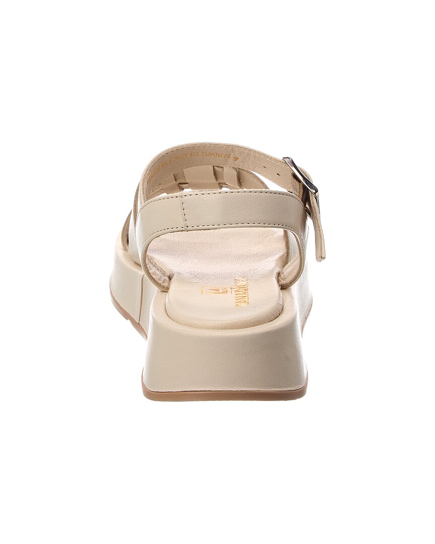 La Canadienne Acorn Leather Platform Sandal