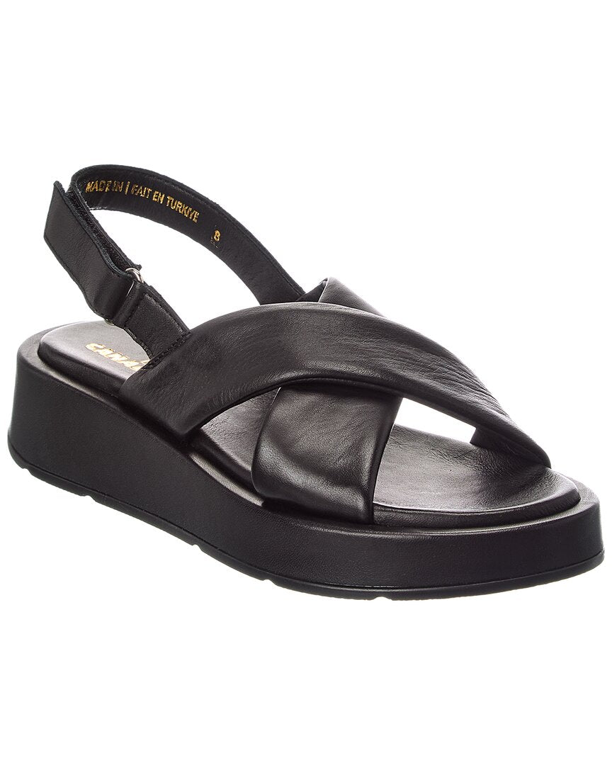La Canadienne Axis Leather Platform Sandal
