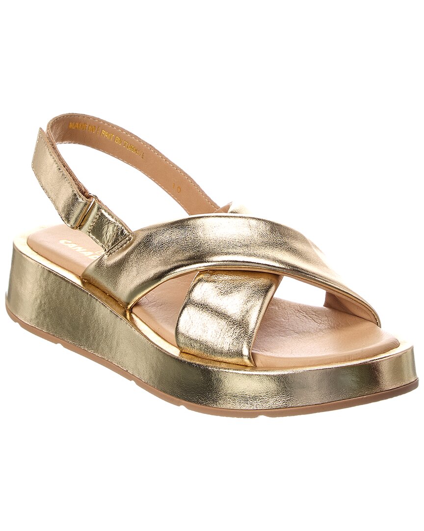 La Canadienne Axis Leather Platform Sandal