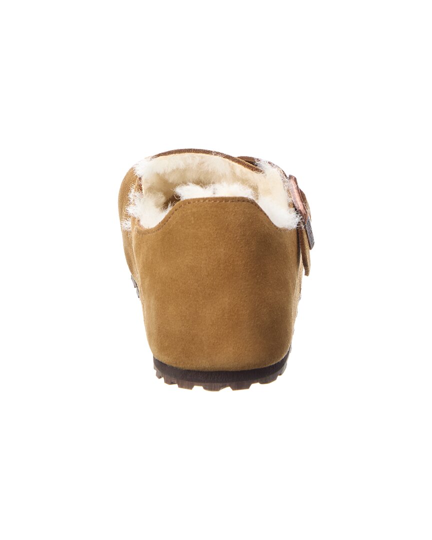 Birkenstock London Narrow Suede & Shearling Clog