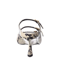 SIMKHAI Simkhai River Snake-Embossed Leather Mule