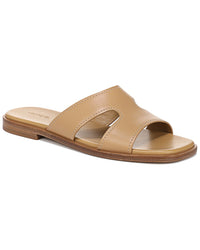 Vince Meyers Leather Slide Beige