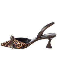 Alexandre Birman Clarita Bell 60 Haircalf & Leather Slingback Pump
