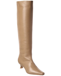 By Far Stevie Kitten Leather Knee-High Boot