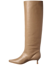 By Far Stevie Kitten Leather Knee-High Boot