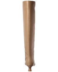 By Far Stevie Kitten Leather Knee-High Boot