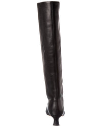By Far Stevie Kitten Leather Knee-High Boot